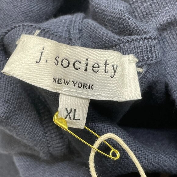 J. Society Women’s Floral Pullover Hoodie – Navy – Size XL - Picture 5 of 8